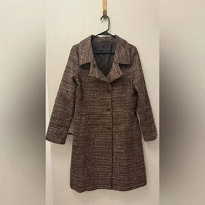 Italian Wool Blend Tweed Women’s Jacket Brian Dales Made in Italy Like New